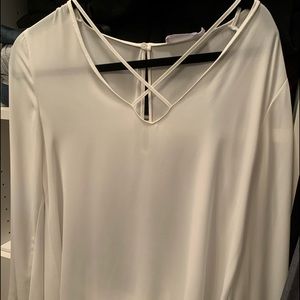 Lush cross neck top